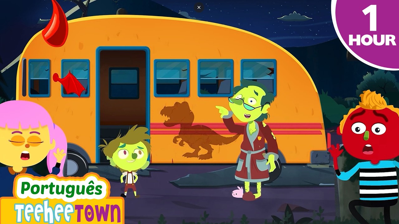 Canção do ônibus de Halloween | Canções Infantis | Casa TeeHee