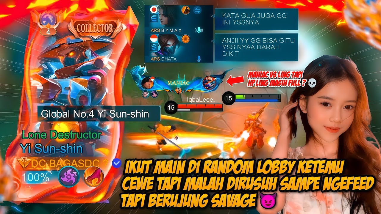 AKU IKUT MAIN DI RANDOM LOBBY PAKE YSS MALAH FEEDER BERUJUNG SAVAGE, MAIN LING DEPAN BAGASDC ⁉️