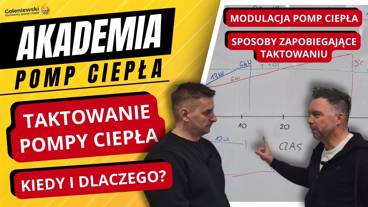 Taktowanie pomp ciepła! Modulacja pomp ciepła, krzywa grzewcza, 3 sposoby zapobiegania taktowaniu!