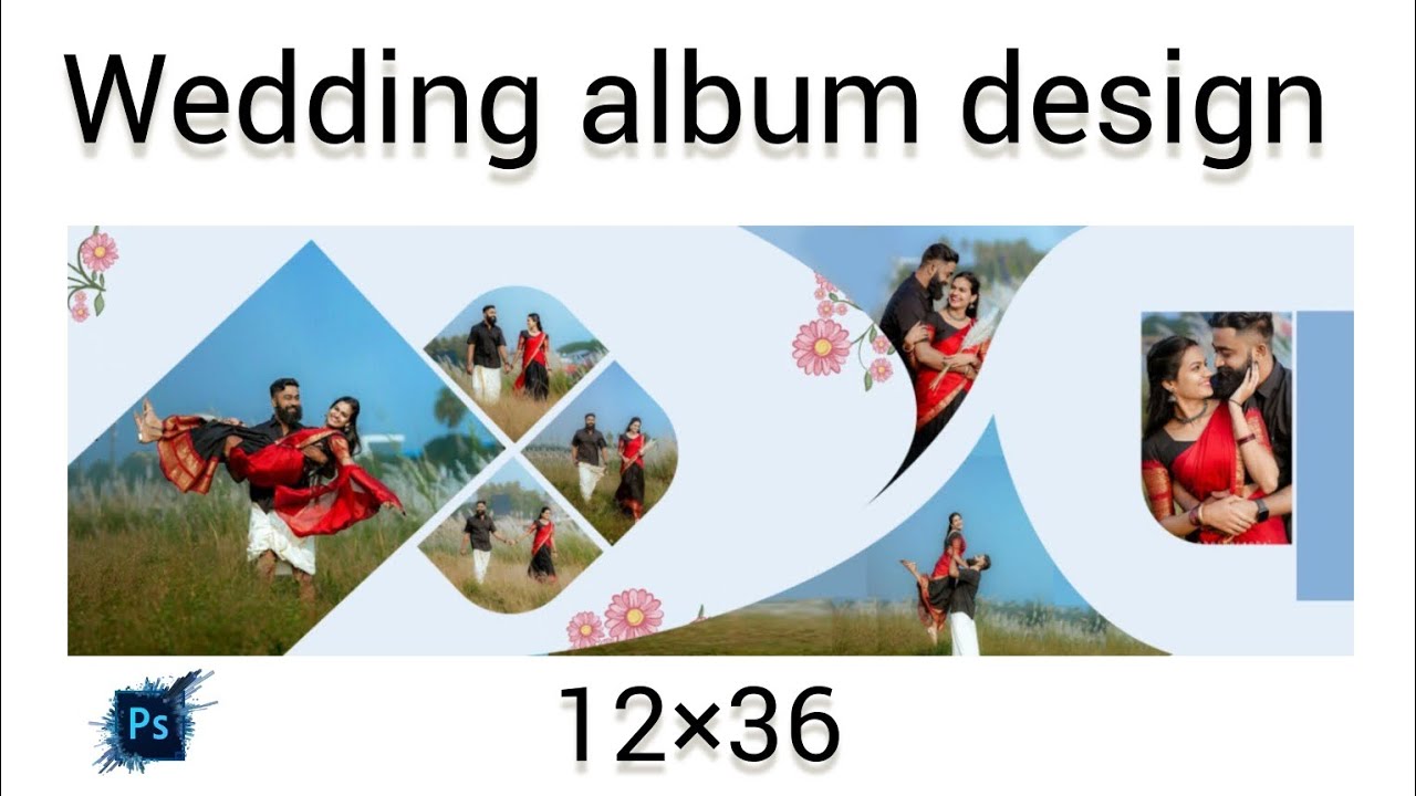 Create New Wedding Album Design in Photoshop Tutorial Step By Step