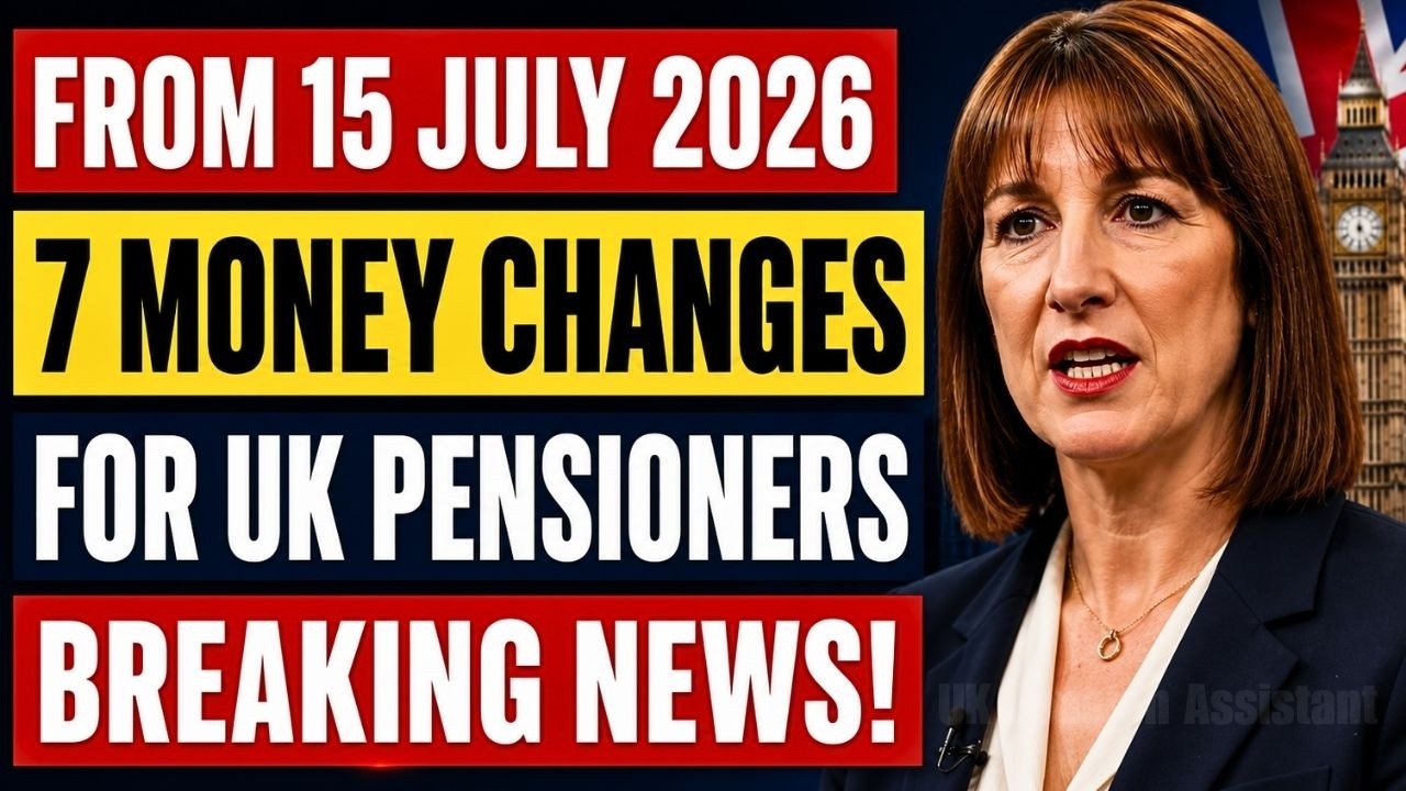 🔴 Breaking News: 7 New Money Changes for UK Pensioners from 15 July 2026