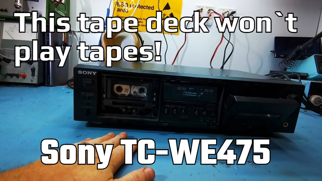 Как исправить двухкассетную деку Sony TC-WE475, которая не перематывает кассеты