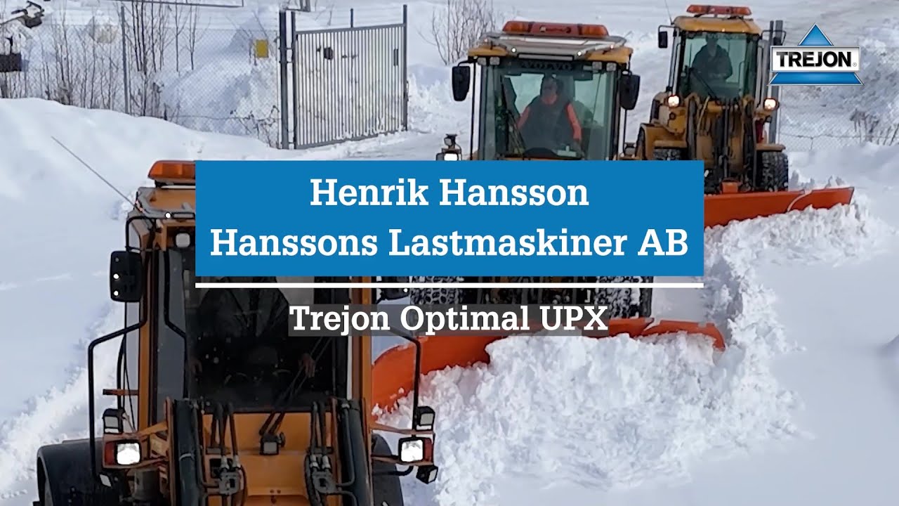 Hanssons Lastmaskiner snöröjer optimalt