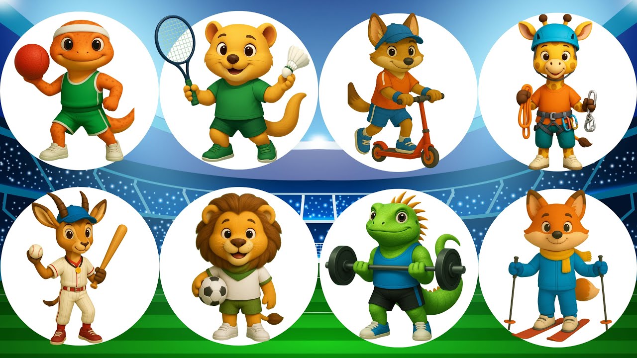ABC Animals Sounds | Fun Sports Song for Kids | Jumpy Jungle TV