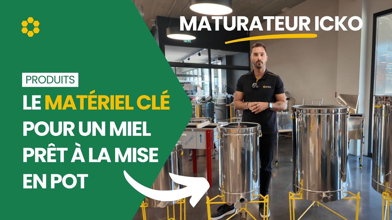 🍯 Miel de qualité : Les maturateurs inox à évacuation totale ICKO #miel #apiculture #maturateur