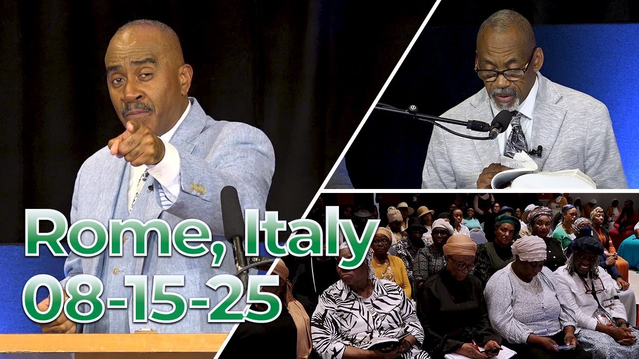 First Church TOG Broadcast August 15th, 2025 Friday PM Edited With Scriptures from Rome, Italy.