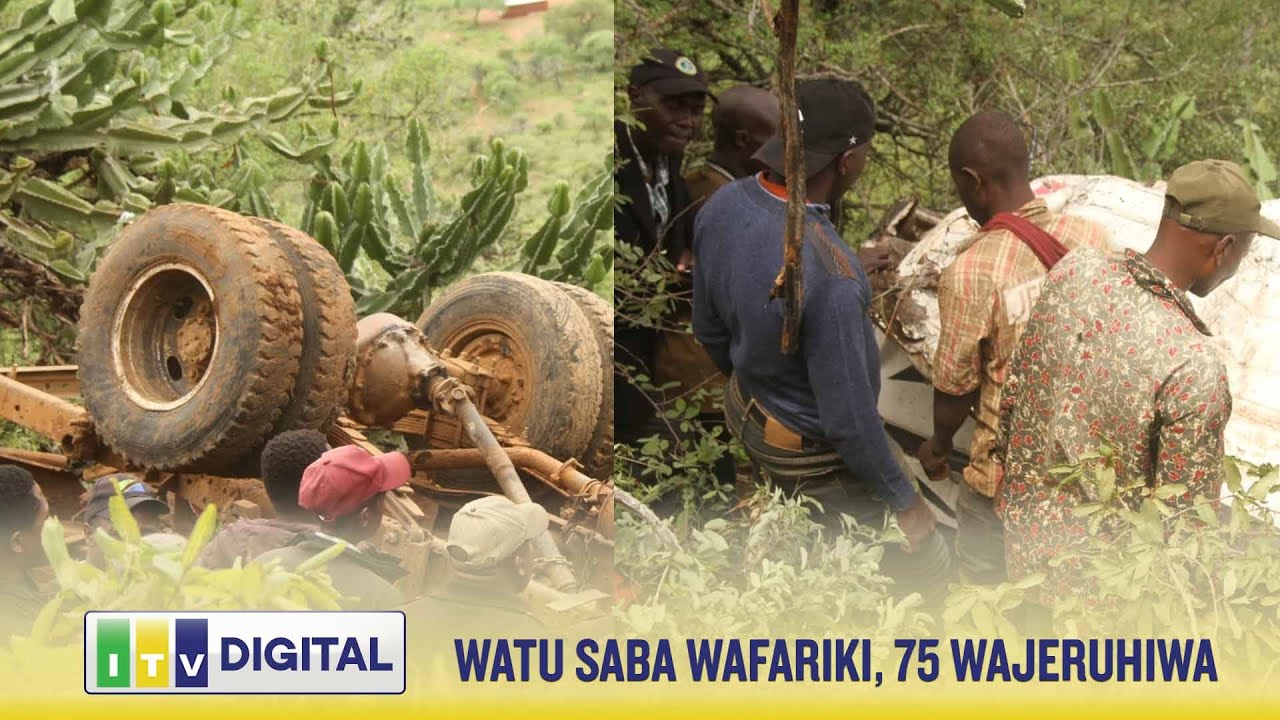 WATU SABA WAFARIKI, 75 WAJERUHIWA KATIKA AJALI MBILI SAME