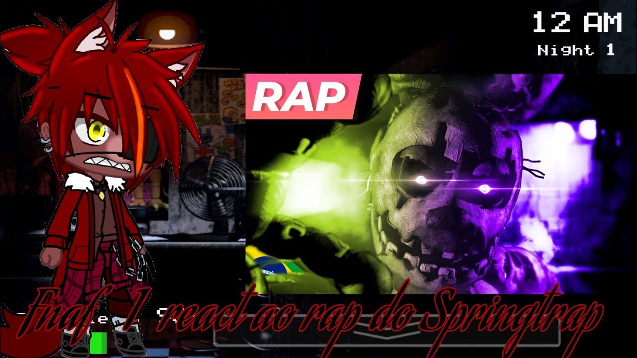 Fnaf 1 react ao rap do springtrap