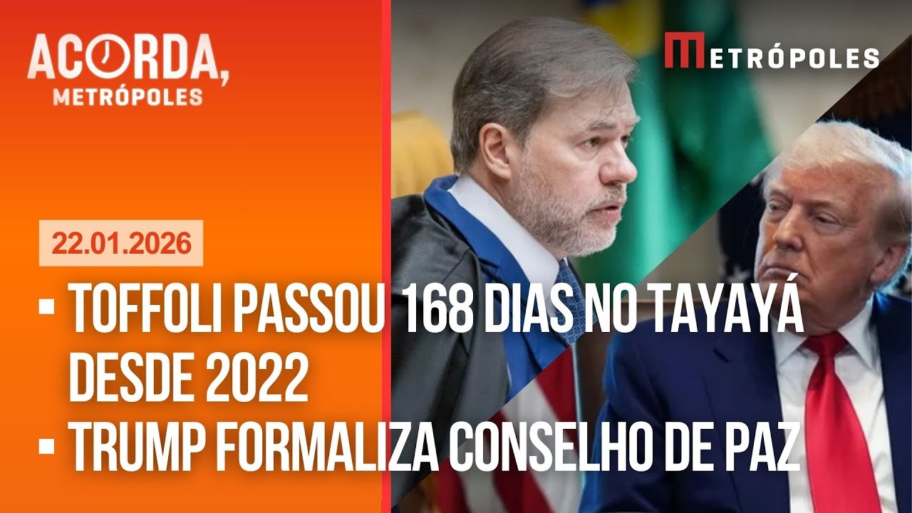 AO VIVO: Toffoli passou 168 dias no Resort desde 2022 / Trump formaliza Conselho de Paz para Gaza