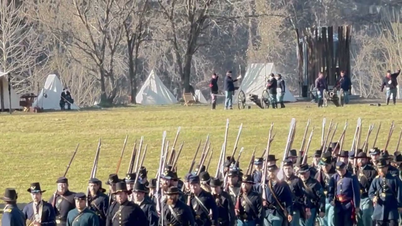 Civil war reenactment Pea Ridge Arkansas 12/25
