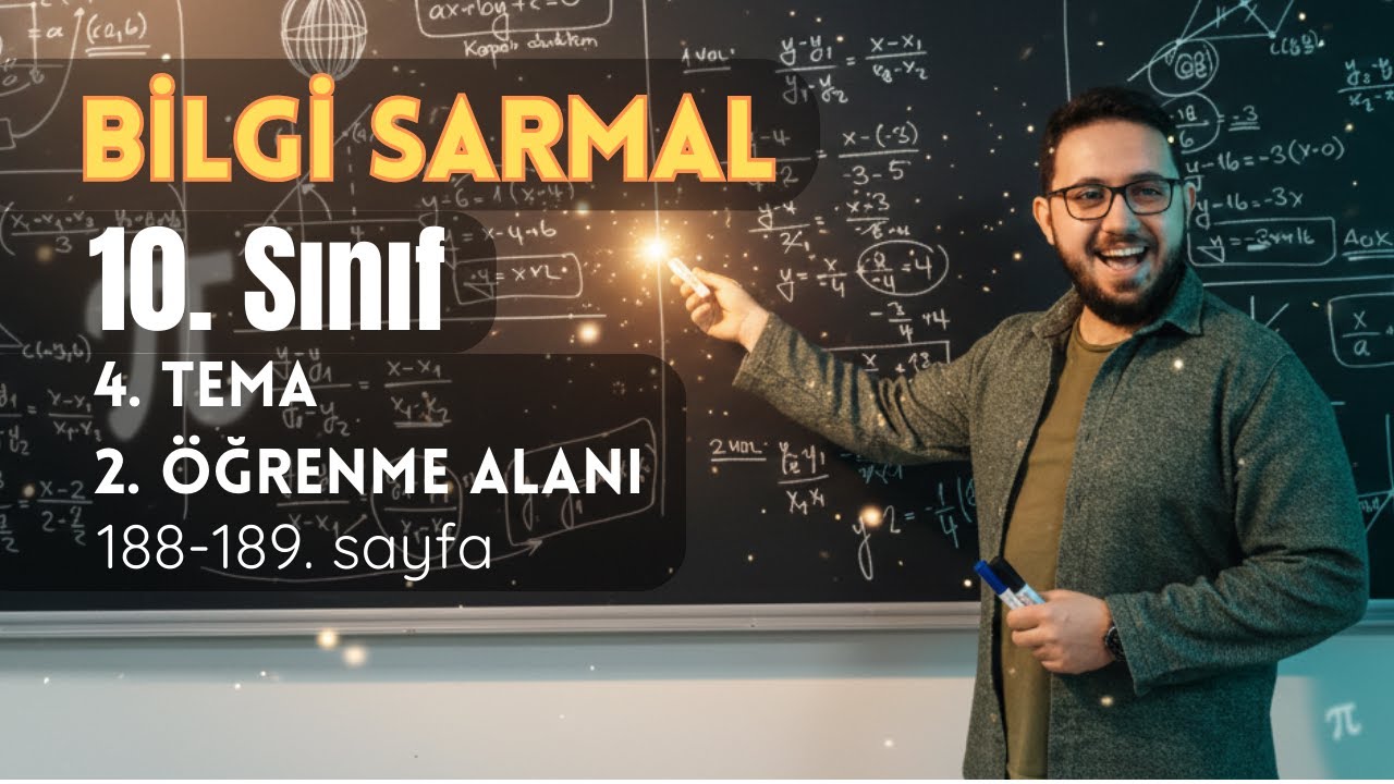 2025-26 Bilgi Sarmal 10. Sınıf Matematik | 4. Tema 2. Öğrenme Alanı (syf 188-189)