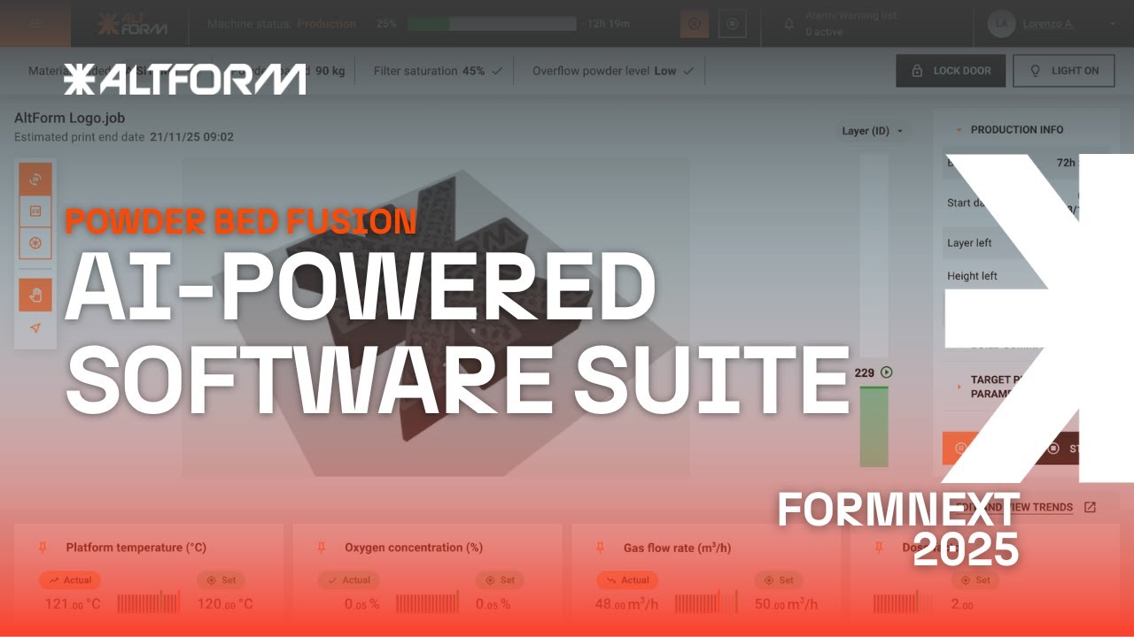How AI Supports PBF Production | AltForm Software Overview at Formnext 2025