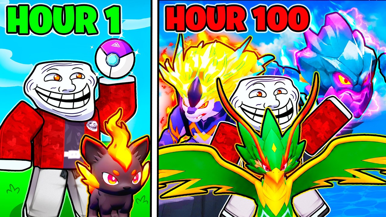 I SPENT 100 HOURS In Roblox EVOMON..