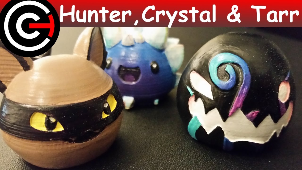 3D Printed Slimes [Slime Rancher] - Hunter, Crystal & Tarr - #3DPrintmas Day 12