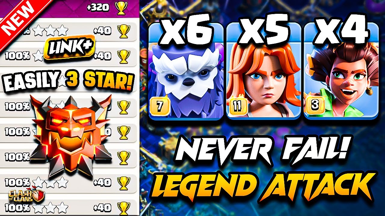 TH17 Attack Strategy With (ROOT RIDER + VALKYRIE + YETI) Clash Of Clans | Town Hall 17 Legend Attack