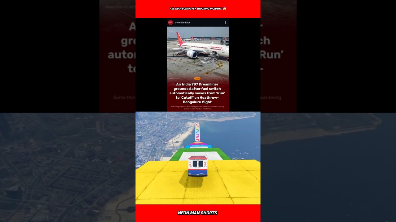 Air India Boeing 787 Shocking Incident! 😱 #shorts