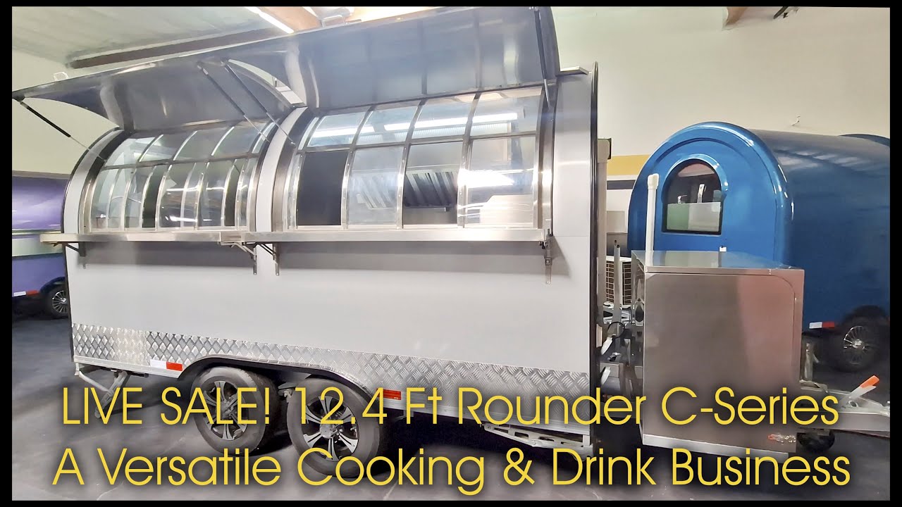 Versatile Food Trailer FOR SALE! A 12.4' Rounder C-Series Arete Food Trailers