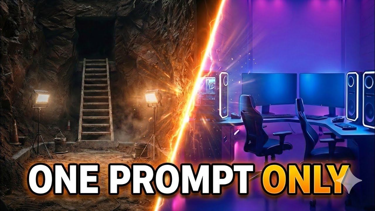 How I Creat VIRAL Futuristic Neon RGB Esport Room Videos 100% Free Using AI Tools