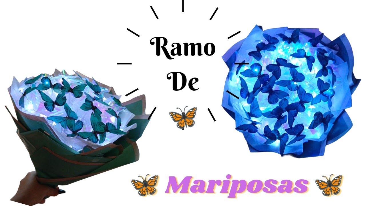 DIY! Como hacer un RAMO DE MARIPOSAS 🦋 ETERNO!! 🦋 butterfly bouquet