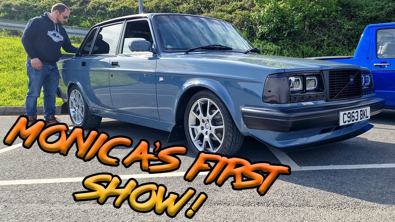 Везем Монику на её первое шоу на нашем Volvo 240! Благотворительный автопробег Wheels for Wales 2023