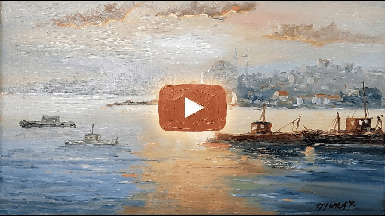 Misty Morning on the Bosphorus | Full Painting Process