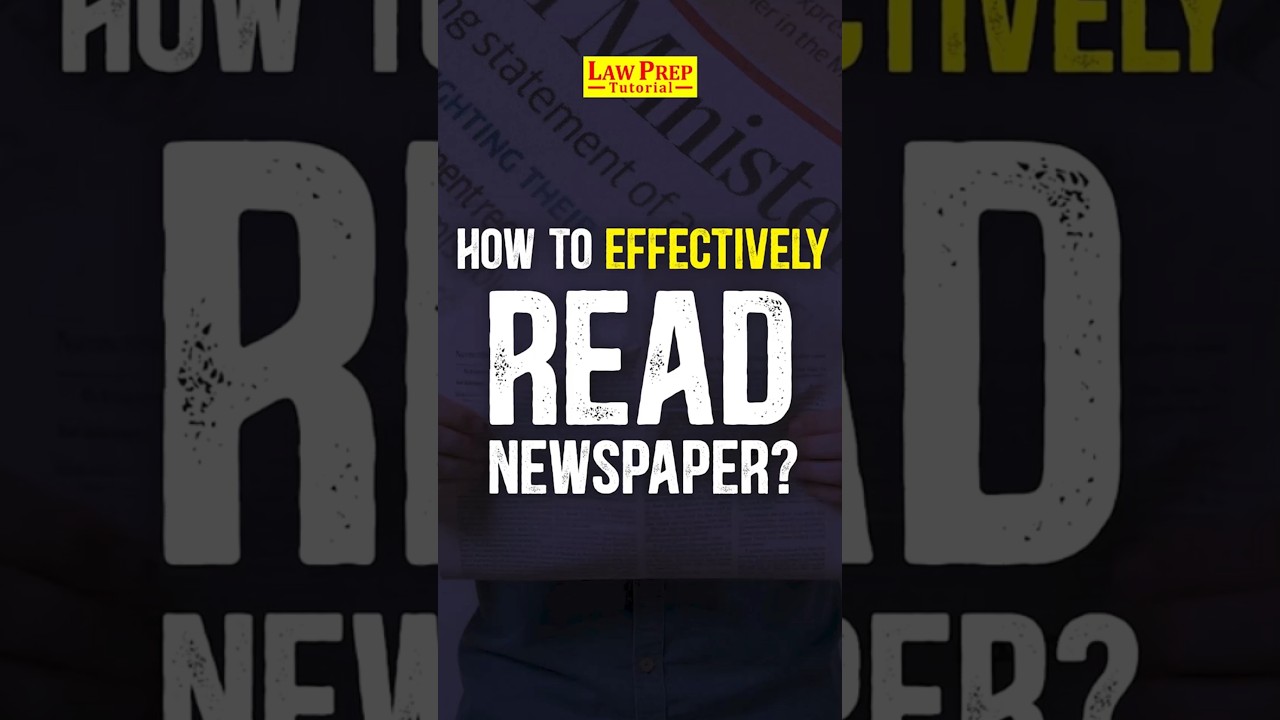 Right Way To Read Newspaper For CLAT Students #shorts