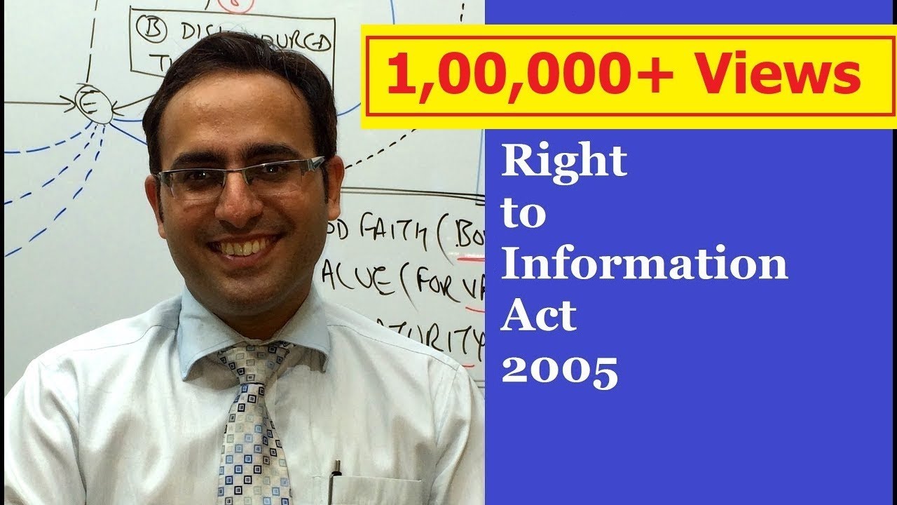 Introduction to Right to Information Act 2005 (RTI Act 2005)-Video-1