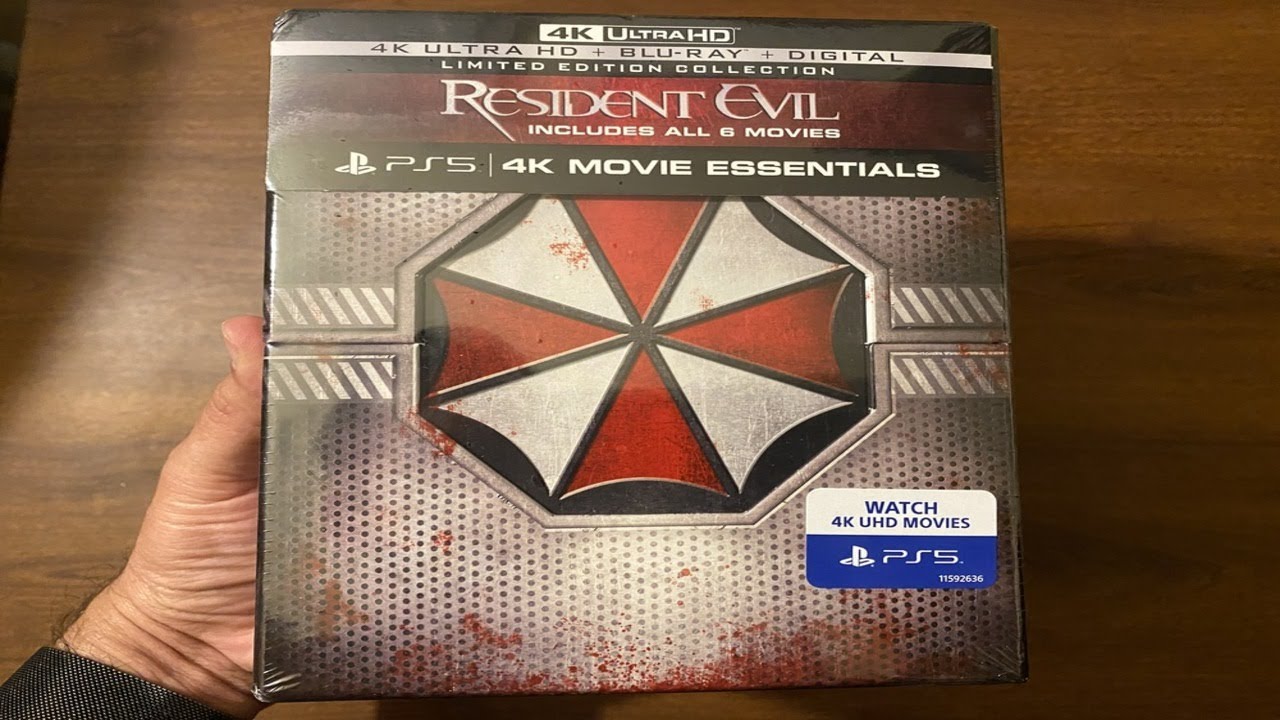 Resident Evil 4K Movie Collection (PS5 4K Movie Essentials) Unboxing!!!