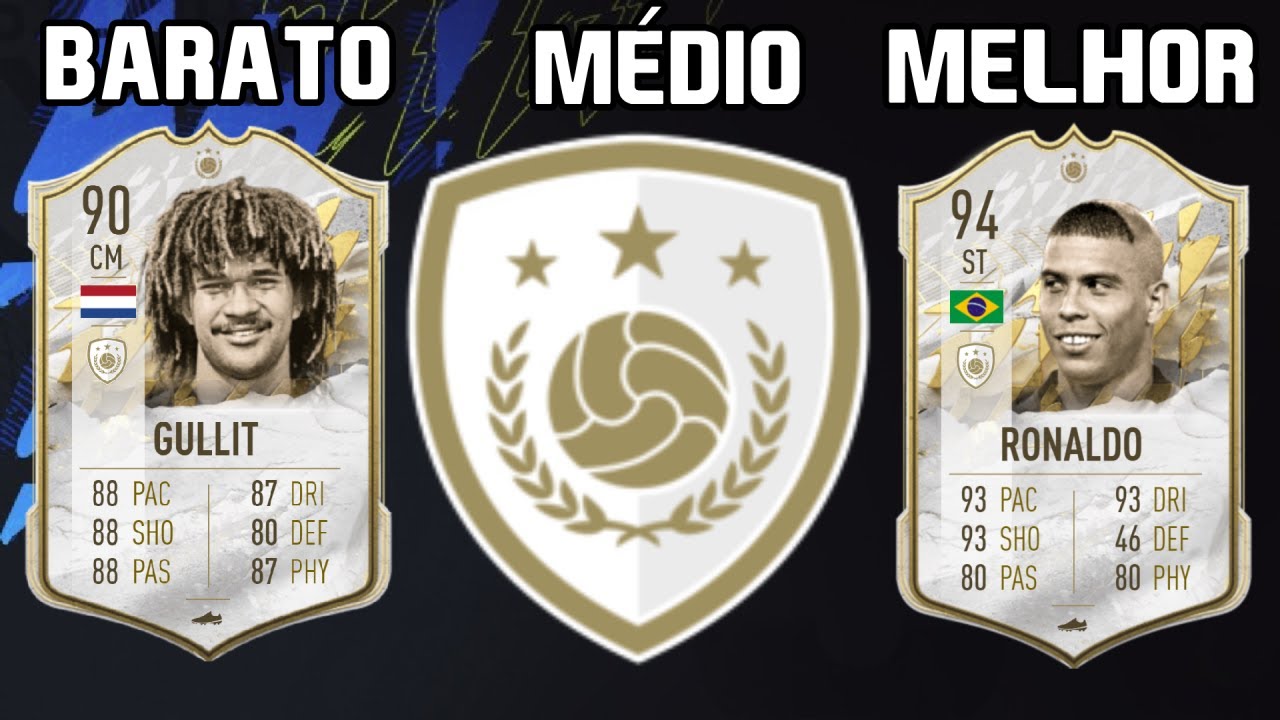 Melhores Jogadores ICONS BASE/MID do FIFA 22 por PREÇO e POSIÇÃO | FIFA 22 ULITMATE TEAM