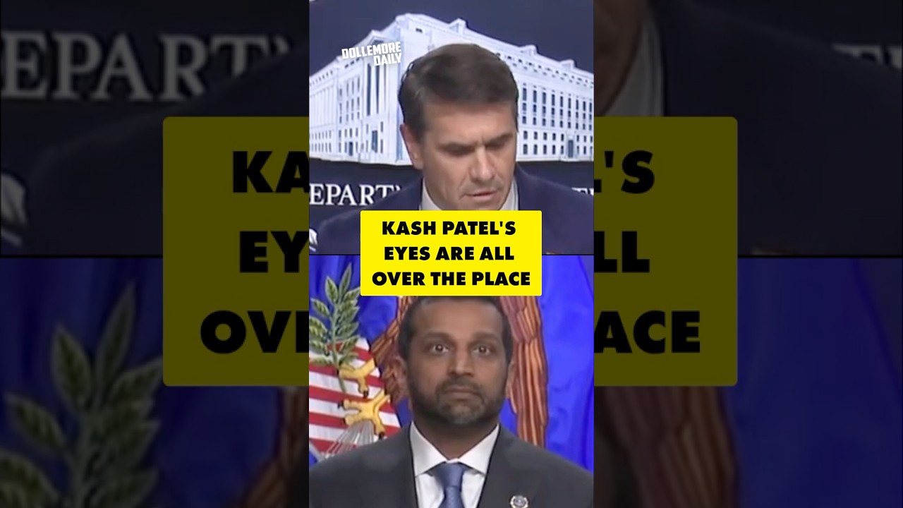 Kash Patel Appears Extremely Paranoid During Press Conference #DollemoreDaily #News #Politics