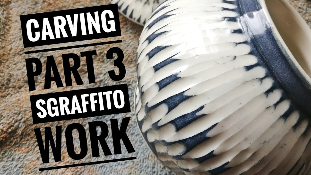How to do sgraffito carving (with underglaze)👌