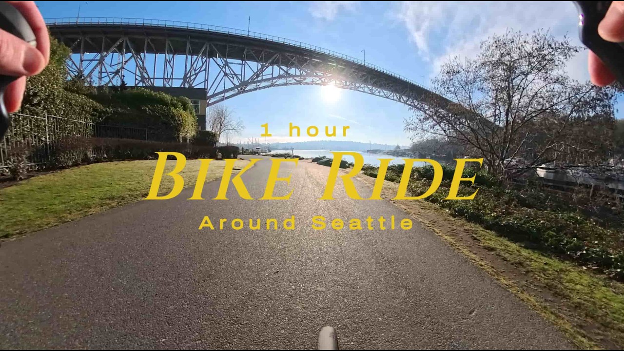 A One Hour Bike Ride in Seattle | ASMR Road Bike Ride