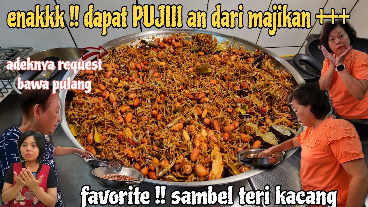 CARA MASAK SAMBEL TERI KACANG ENAK - RENYAH - GURIH - TAHAN LAMAAA ‼️ MAJIKAN TAIWAN SUKA BANGET