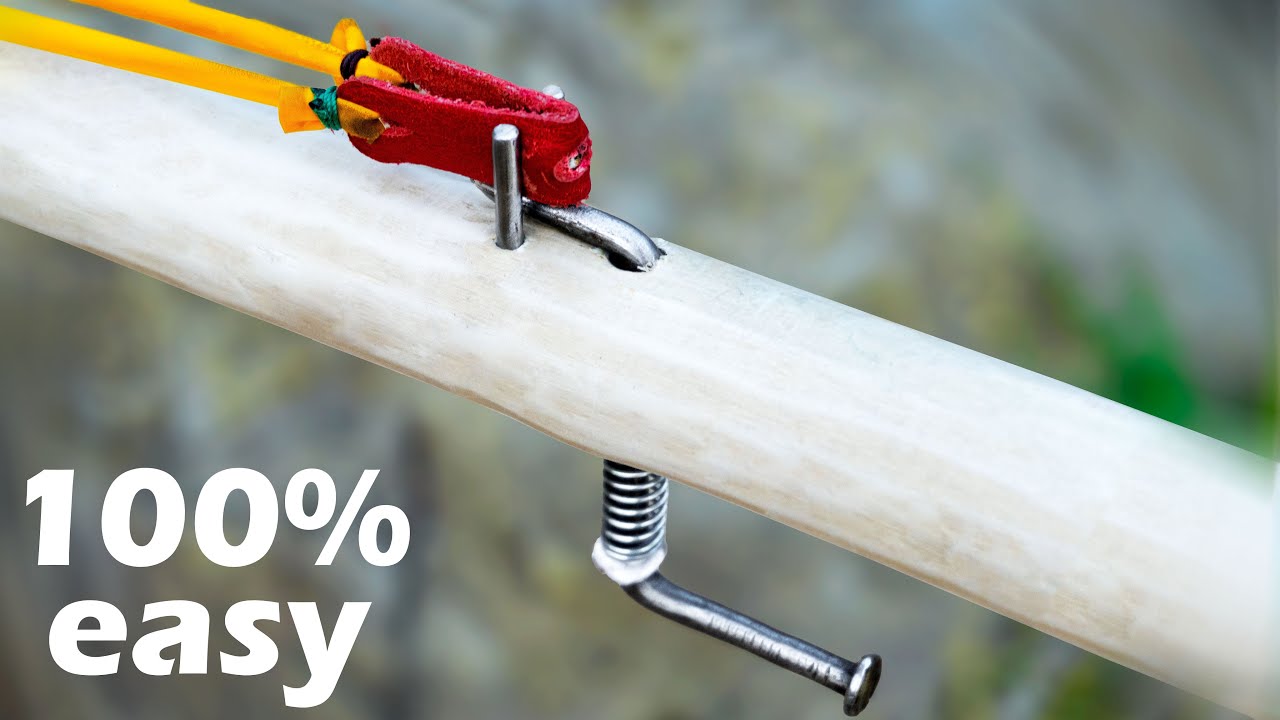 DIY Nail Slingshot for Defense !