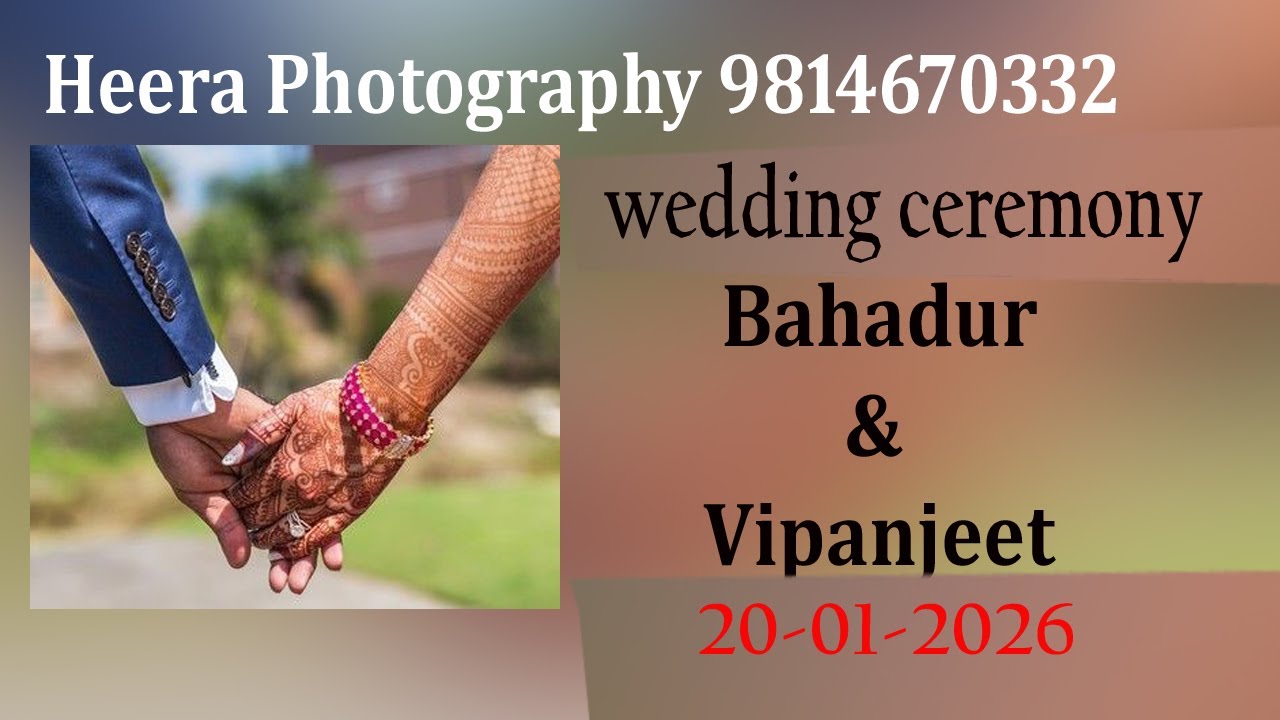 🛑4k/ Live Wedding  Ceremony Bahadur Singh weds vipanjeet Kaur Heera Photography9814670332