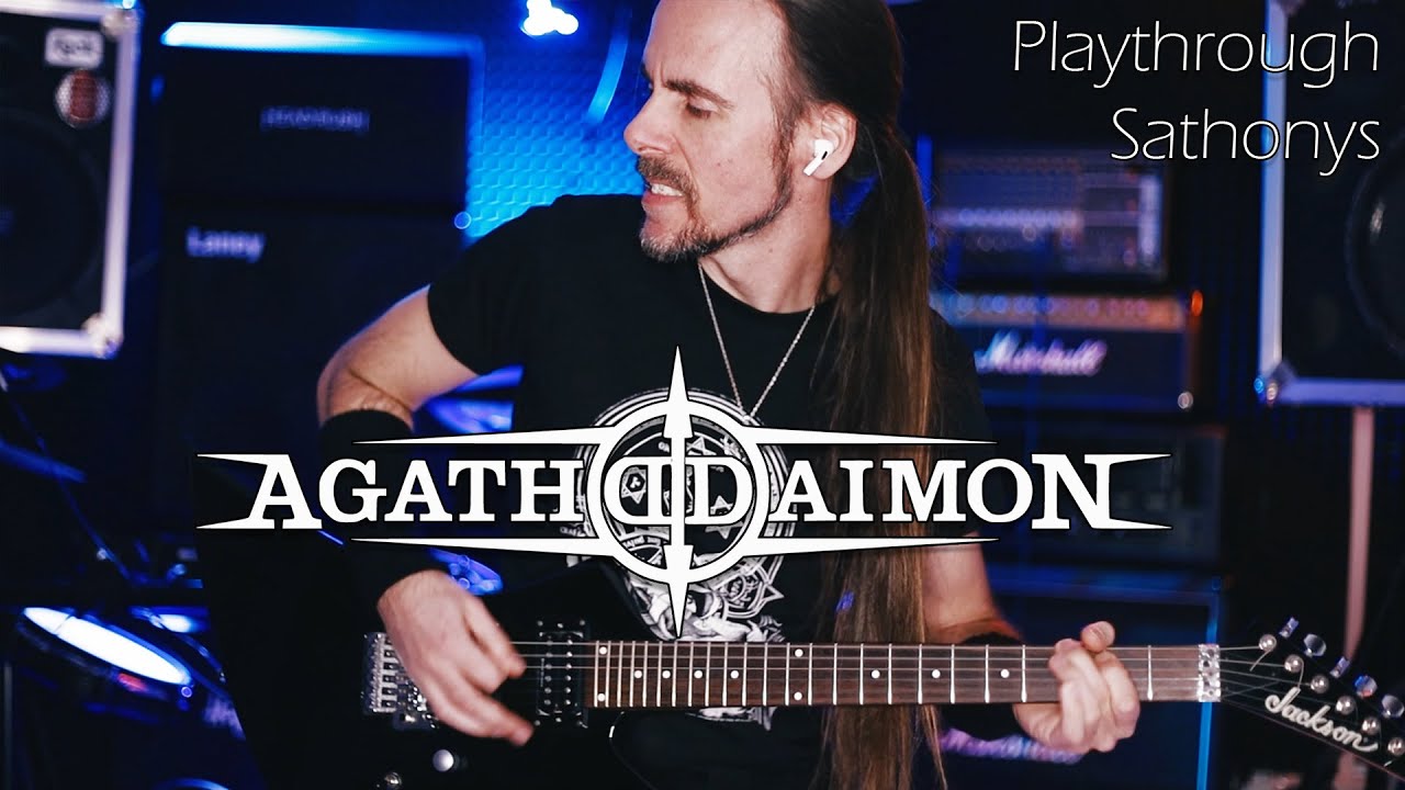 Agathodaimon - Banner Of Blasphemy (Guitar Playthrough by Sathonys)