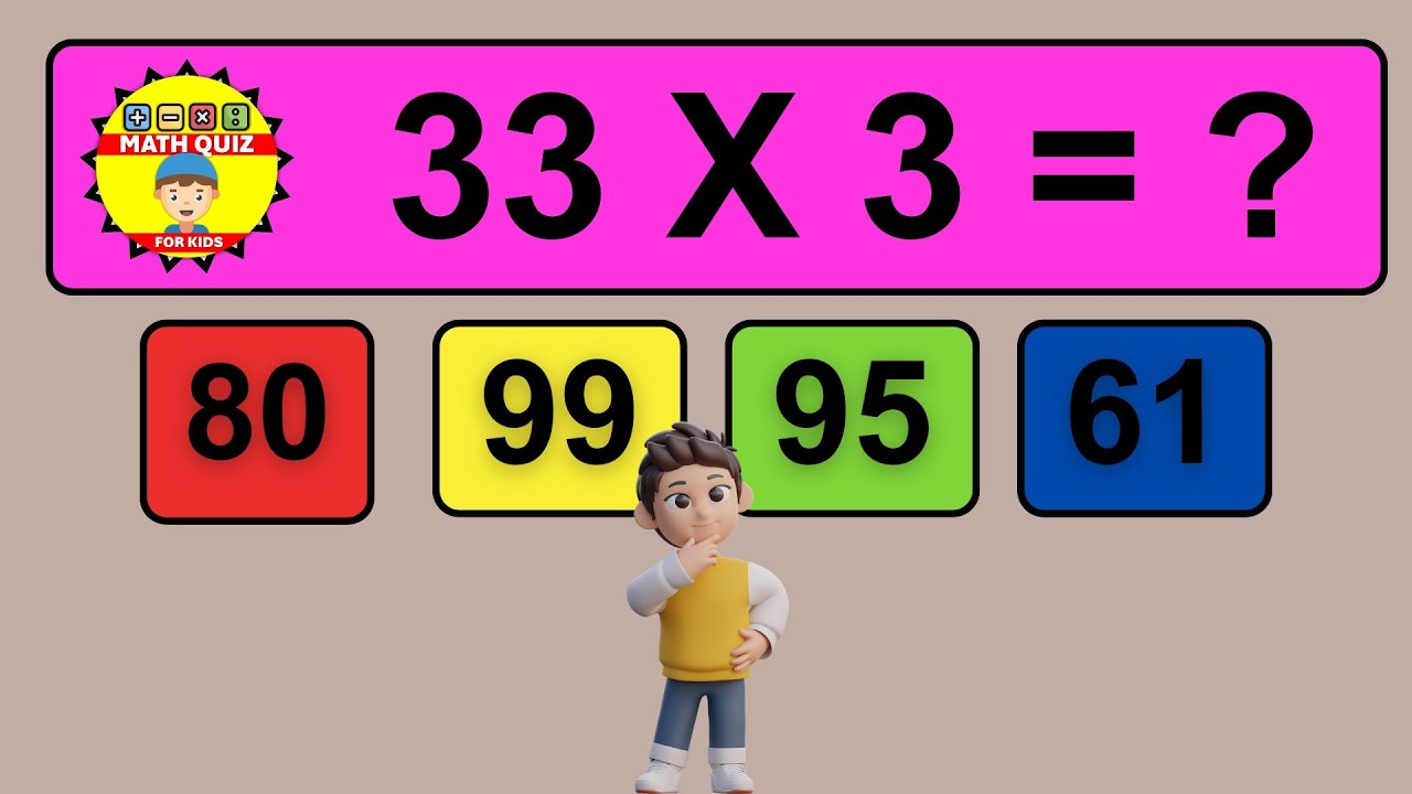 20 Questions to Make Kids MATH GENIUSES with Two Digit Multiplication