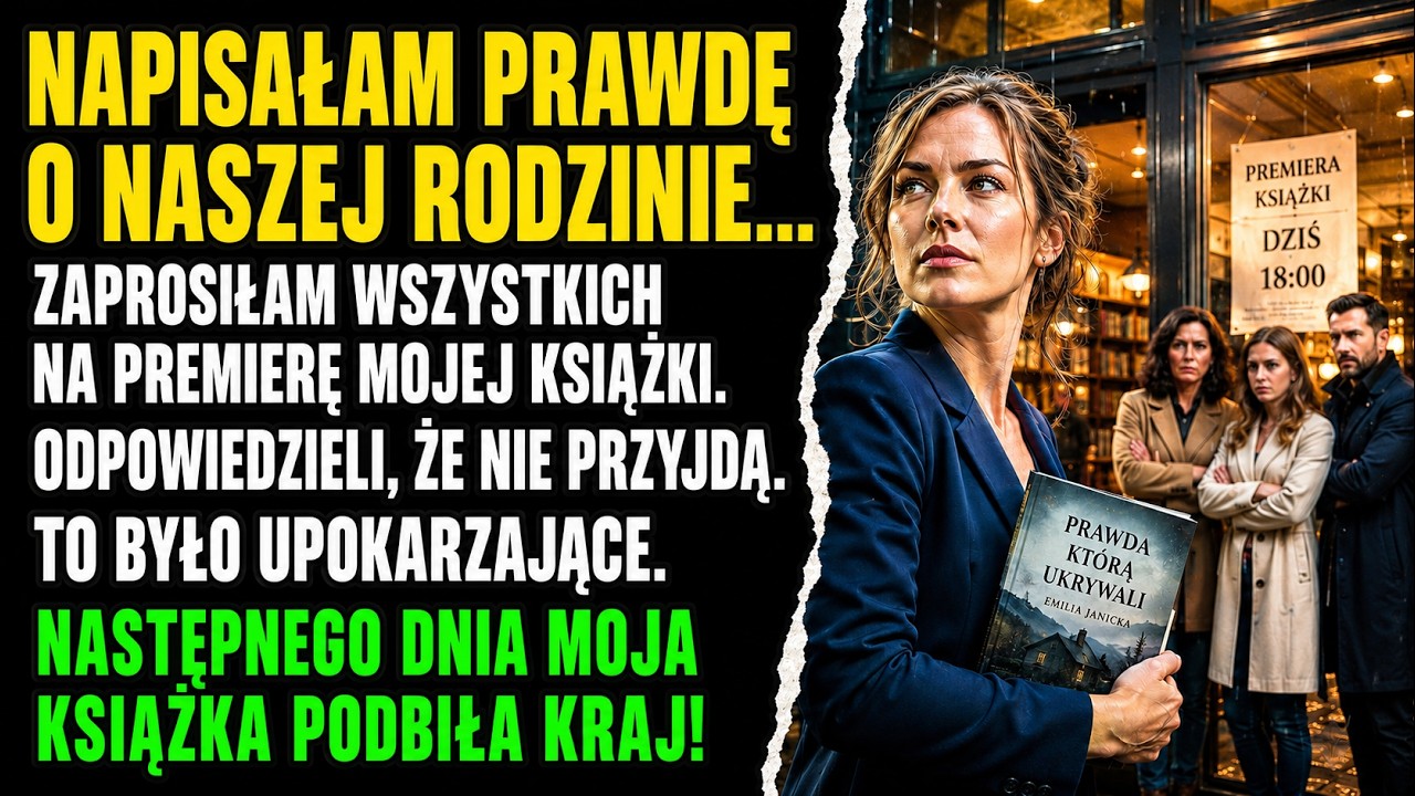Moja Rodzina Zbojkotowała Premierę Mojej Książki, Dop&oacute;ki Nie Zobaczyła Listy Bestseller&oacute;w