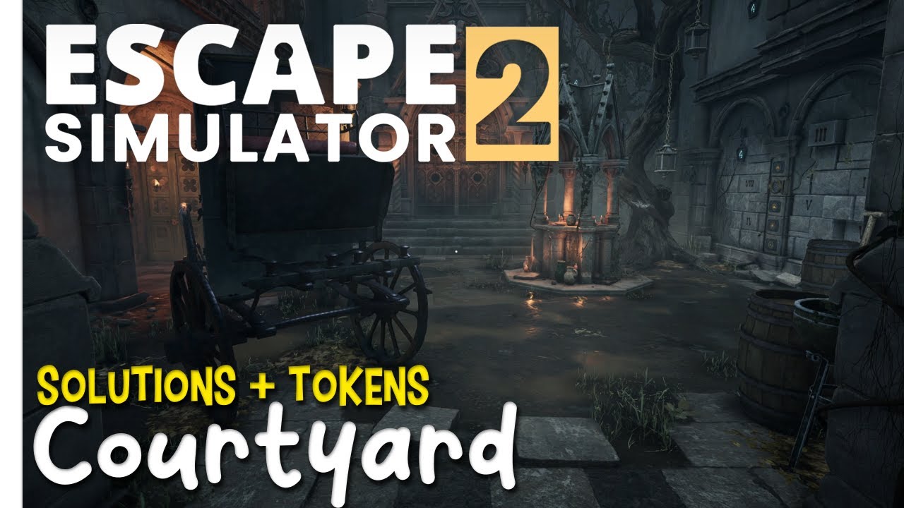 Escape Simulator 2 Demo - Courtyard Walkthrough + Tokens