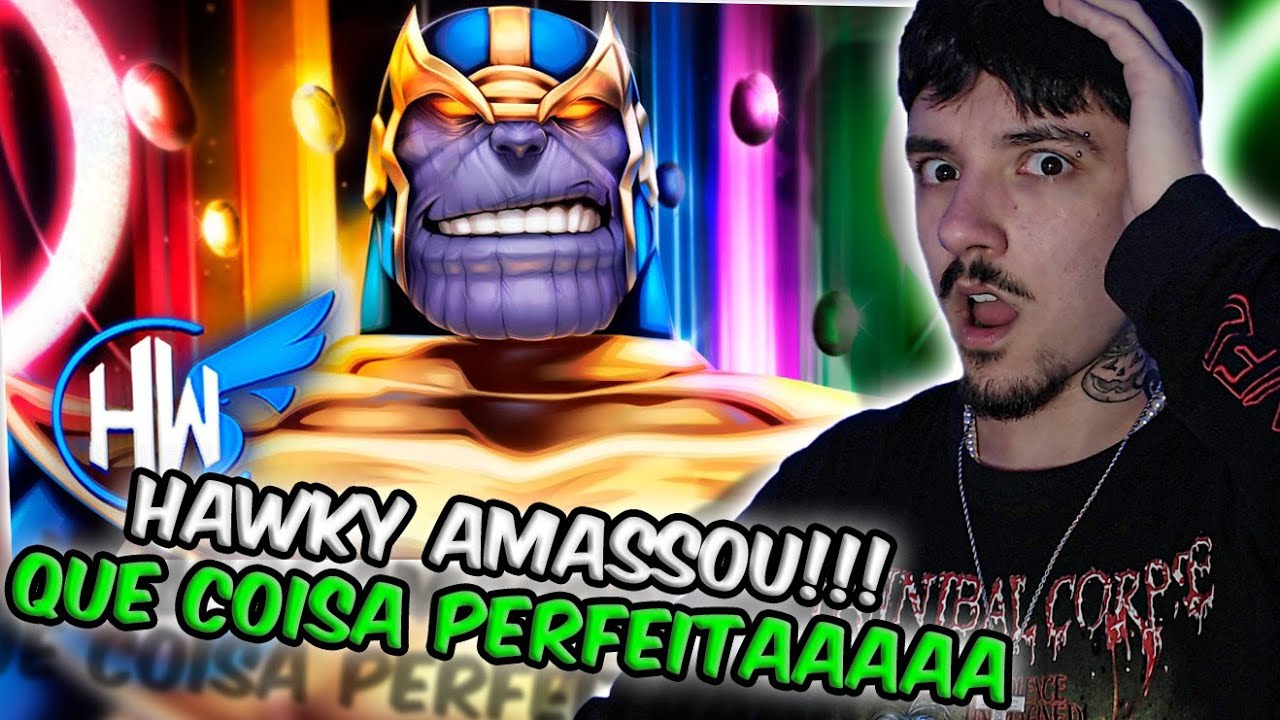 (QUE PERFEI&Ccedil;&Atilde;O!) REAGINDO ao EQUIL&Iacute;BRIO | Thanos (Marvel Comics) | Hawky | REACT // NaiReact