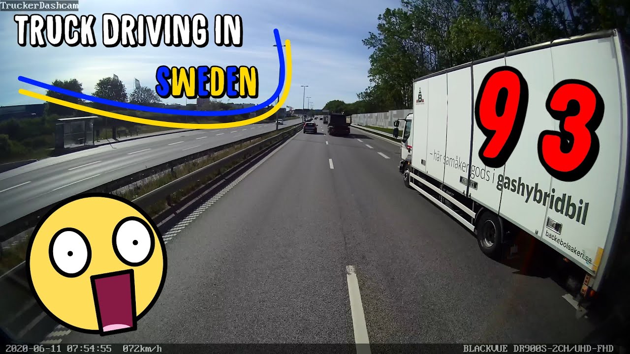 Trucker Dashcam #93 Truck Driving in Sweden - Watch out! 😄
