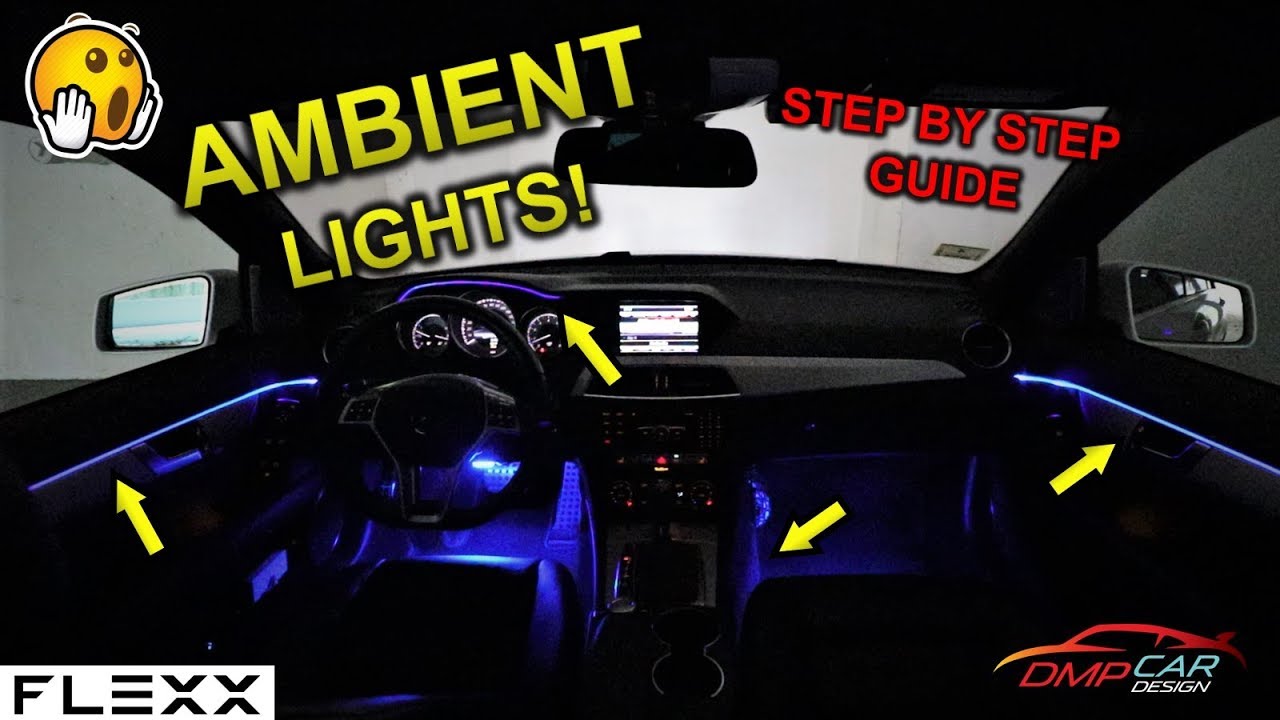 Установка приложения APP CONTROL UNIVERSAL AMBIENT LIGHT на Mercedes или любой другой автомобиль!