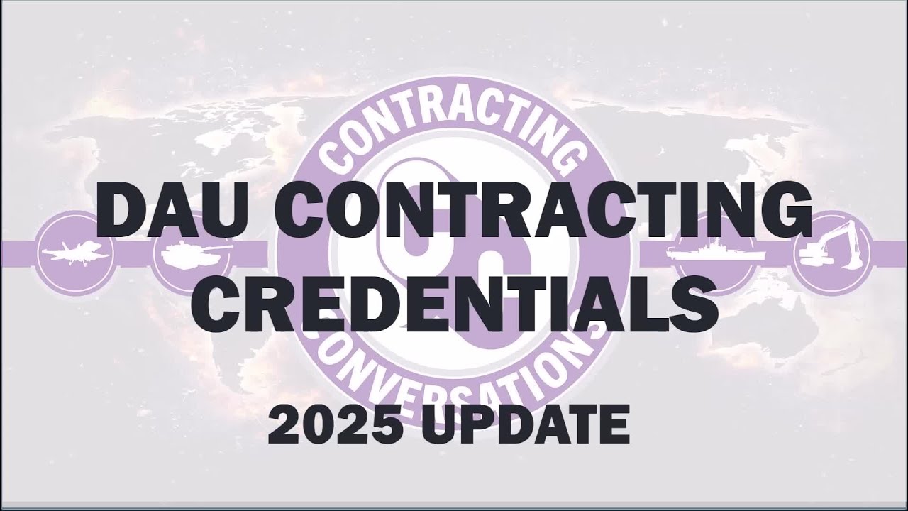 Contracting Credentials- 2025 Update
