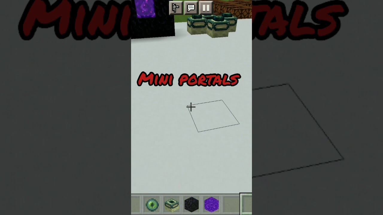 Mini Portals | Minecraft | #Shorts | SG7997