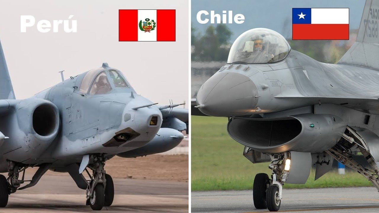 Chile vs Perú en Aviones de Guerra ¿Quien tiene los Mejores?