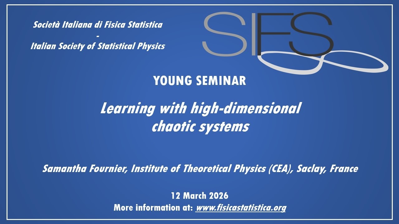 Learning with high-dimensional chaotic systems - Samantha Fournier - Young Seminars SIFS