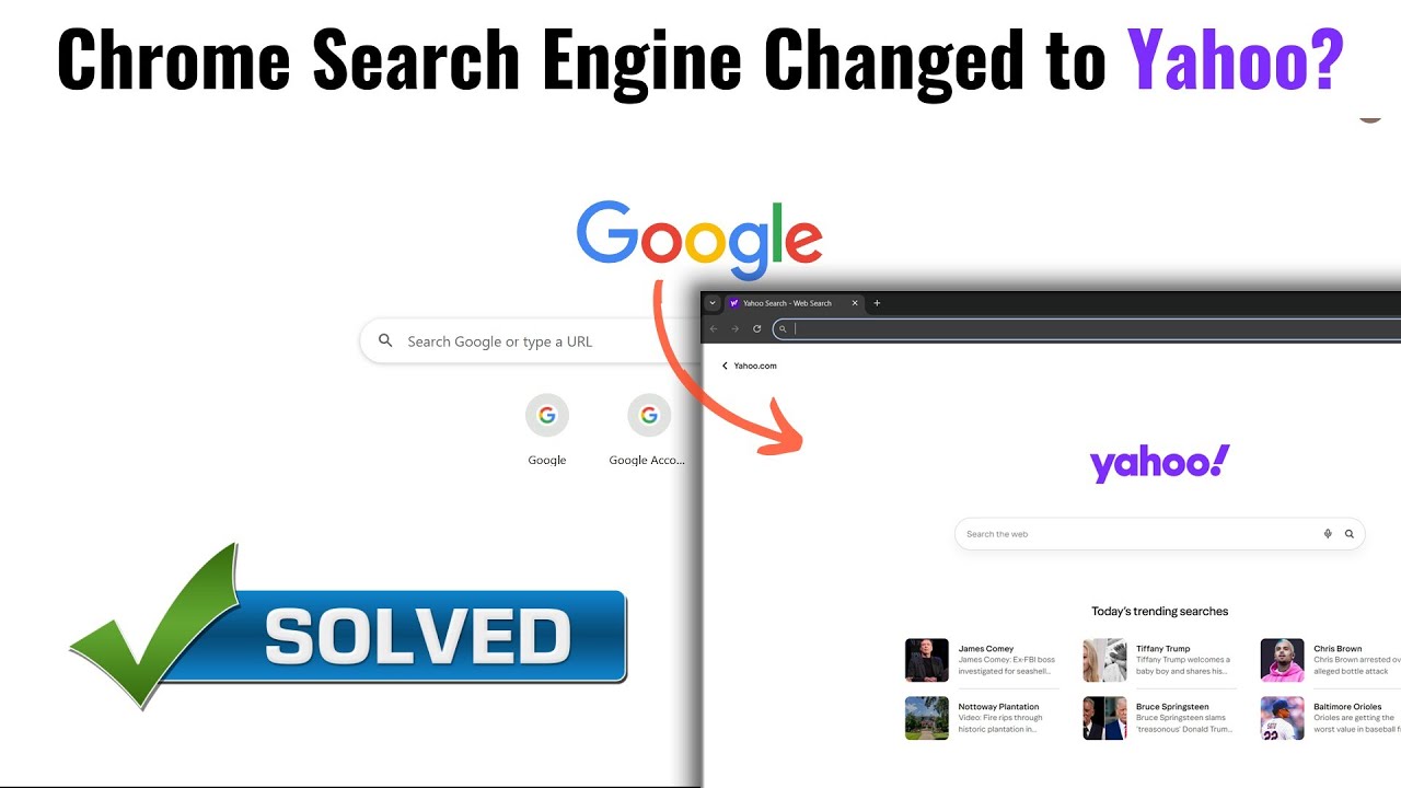 Fix Chrome Search Engine Changing to Yahoo | Restore Google as Default