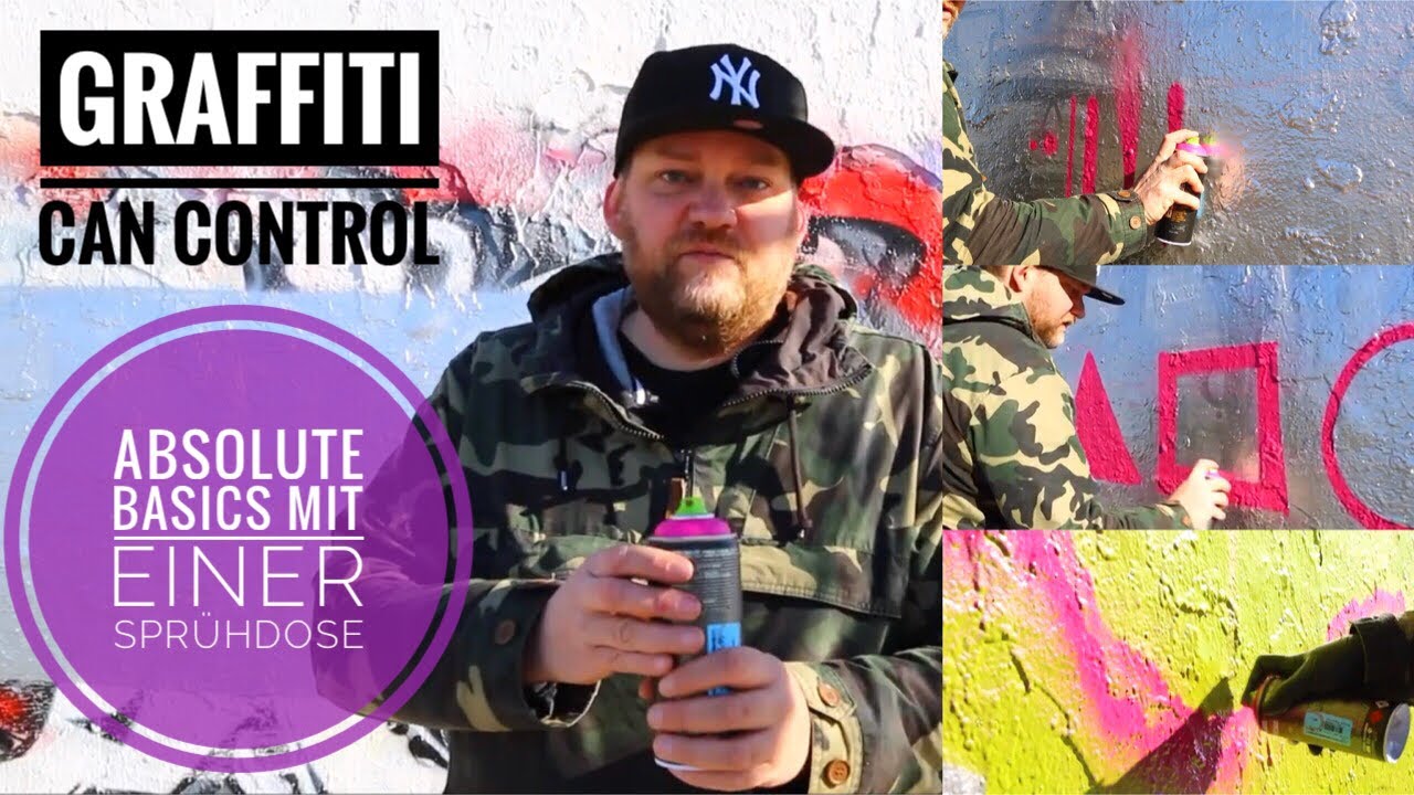 Graffiti - Can Control - Absolute Basics mit einer Spr&uuml;hdose - Graffiti Coach