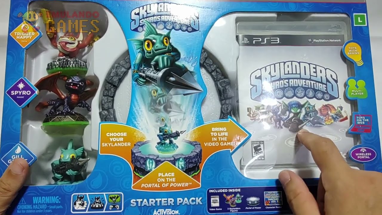 Unboxing SkyLanders Spyro's Adventure PS3 Starter Pack