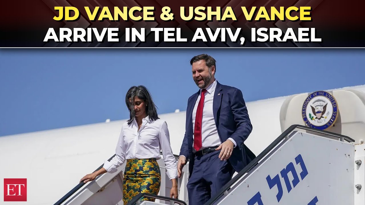 Вице-президент Джей Ди Вэнс и вторая леди Уша Вэнс посещают Израиль в связи с неопределенностью в...